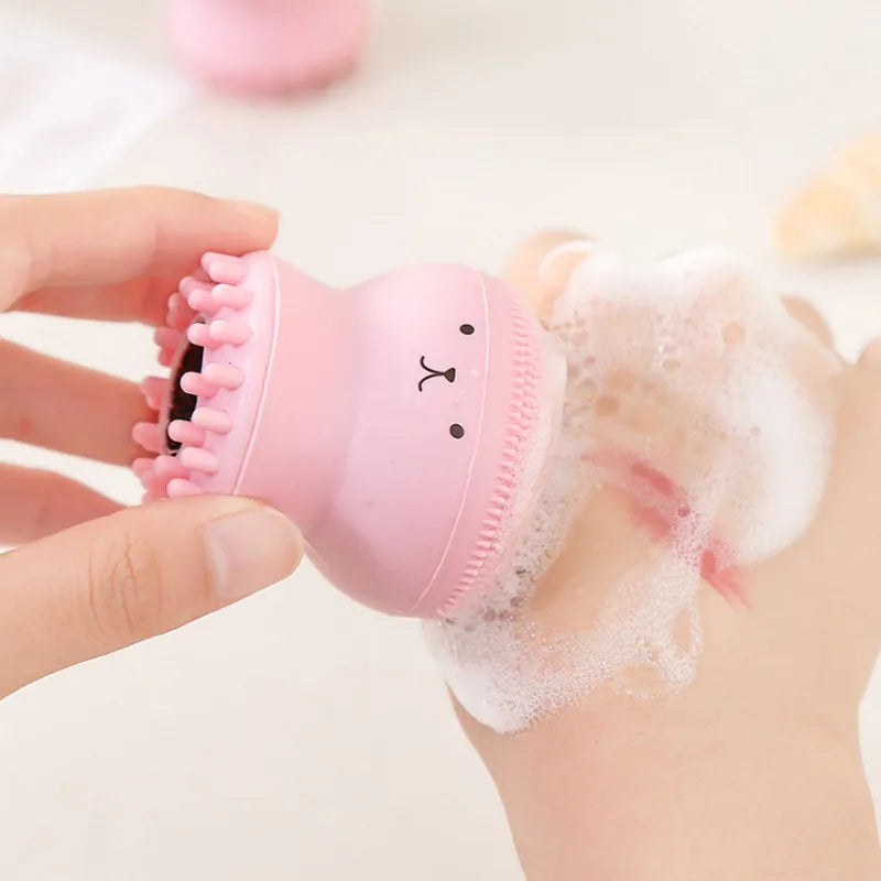 Cute Silicone Cleansing And Exfoliating Tool Brush