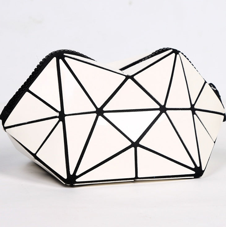 Fashion Geometric Cosmetic Lightweight Foldable Travel Make Up Bag