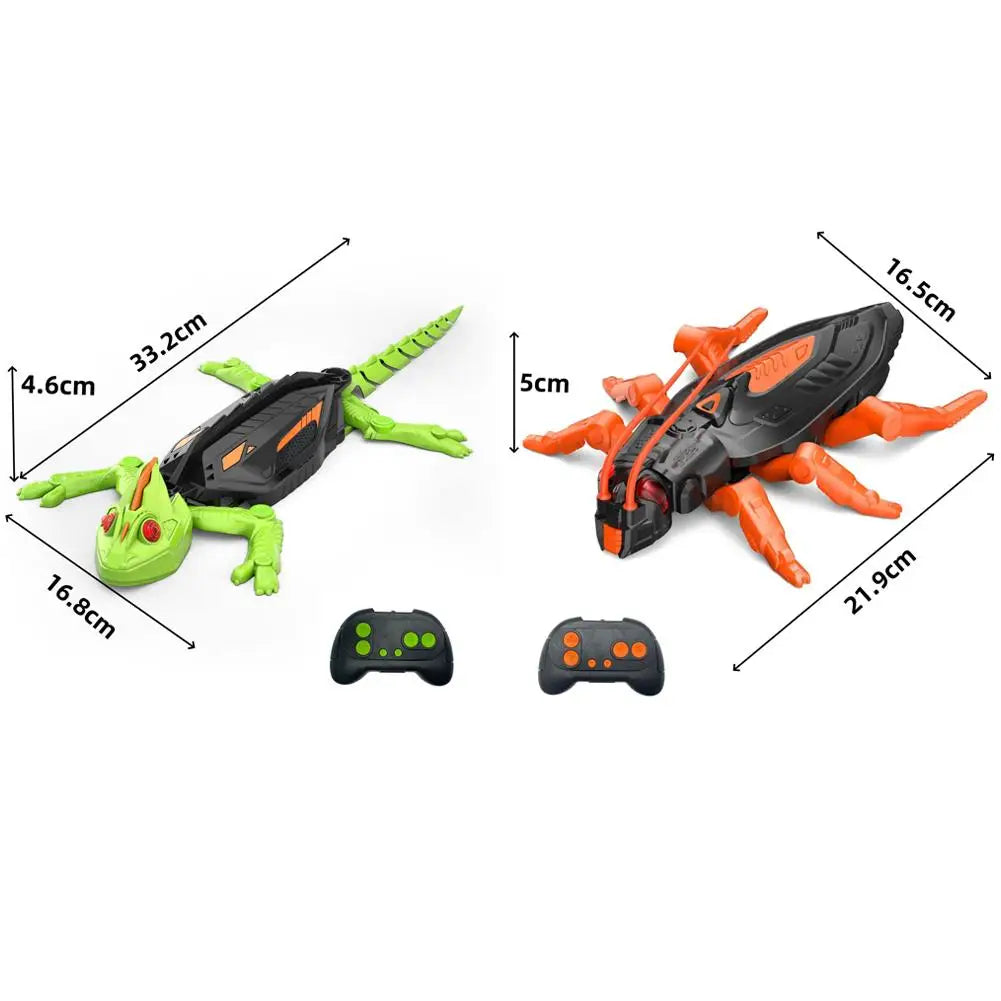 Remote Control Wall Climbing Gecko Robot Climbing Toy for Kids, Rechargeable Remote Control Toys Birthday Novelty Gift