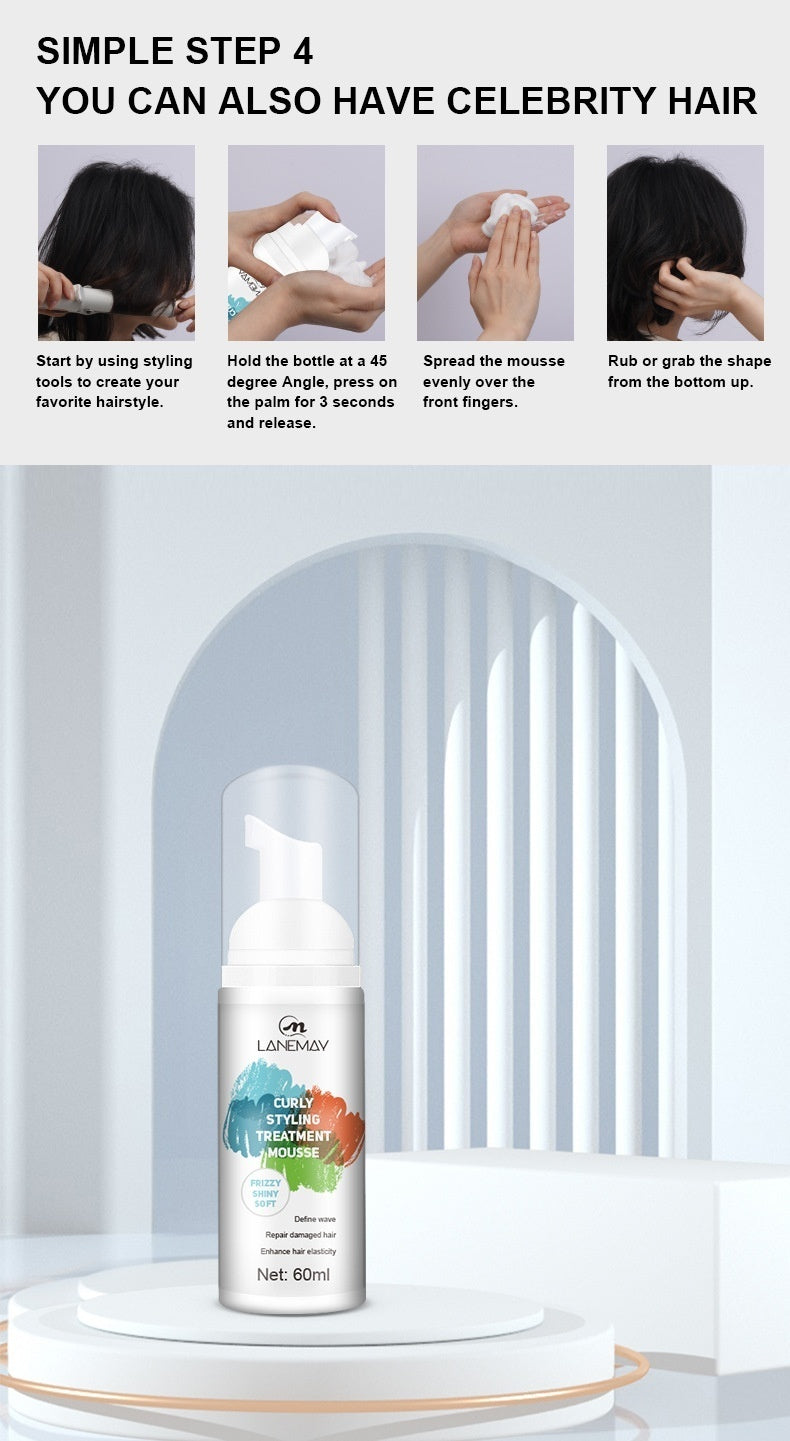 Curl Shaping Mousse Moisturizing Anti-frizz