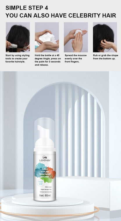 Curl Shaping Mousse Moisturizing Anti-frizz