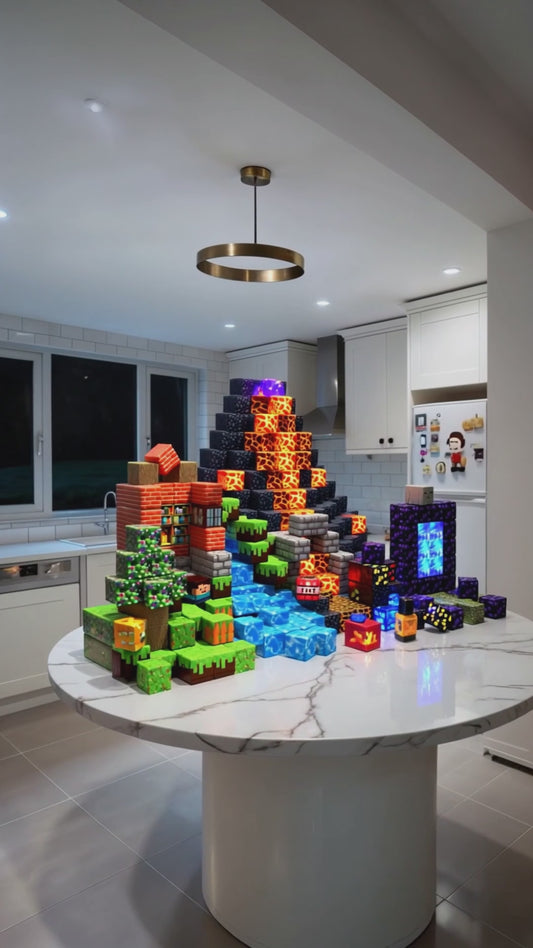 Magnetic Building Blocks Mine World